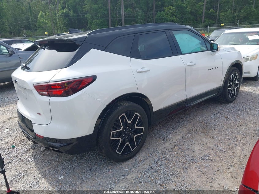 2023 Chevrolet Blazer VIN 3GNKBERS4PS155777 IAAI salvage auction — LEFT REAR, Salvage (Alabama), sold $8,400 on 2026-07-31 (photo 4)