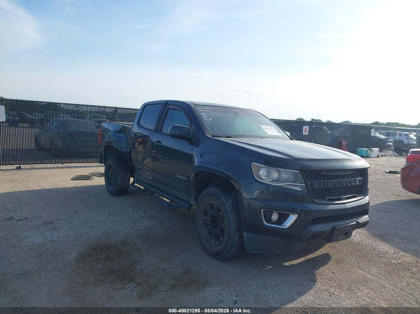 2017 Chevrolet Colorado VIN 1GCGSDEN0H1192403 IAAI salvage auction — REAR END, Salvage (Texas), sold $4,250 on 2026-07-09 (photo 1)