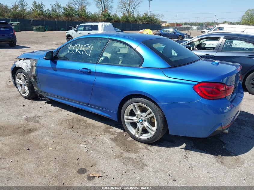 2018 BMW 4er VIN WBA4Z7C58JED48009 IAAI salvage auction — ENGINE BURN, Salvage (New Hampshire), sold $1,300 on 2026-07-21 (photo 3)