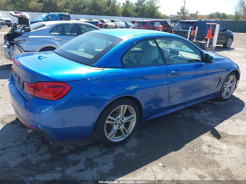 2018 BMW 4er VIN WBA4Z7C58JED48009 IAAI salvage auction — ENGINE BURN, Salvage (New Hampshire), sold $1,300 on 2026-07-21 (photo 4)