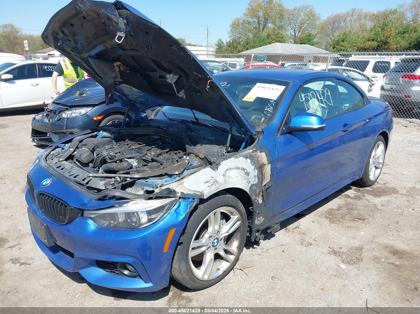 2018 BMW 4er VIN WBA4Z7C58JED48009 IAAI salvage auction — ENGINE BURN, Salvage (New Hampshire), sold $1,300 on 2026-07-21 (photo 6)