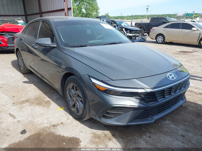 2024 Hyundai Elantra VIN KMHLM4DG2RU789706 IAAI salvage auction — LEFT SIDE, Clear (Oklahoma), sold $7,500 on 2026-07-06 (photo 1)