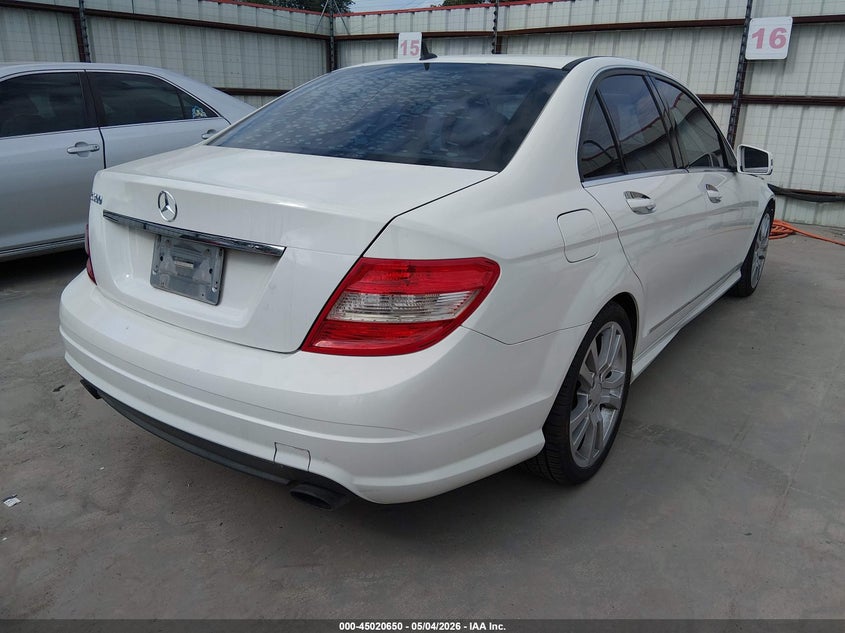 2011 Mercedes-benz C class VIN WDDGF5EB5BF650761 IAAI salvage auction — FRONT END, Original (Texas), sold $1,125 on 2026-07-07 (photo 4)