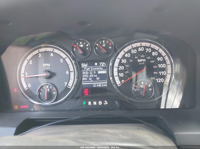 2012 Ram 1500 VIN 1C6RD7HT4CS347172 IAAI salvage auction — FRONT & REAR, Salvage (Pennsylvania), sold $1,500 on 2026-07-09 (photo 7)