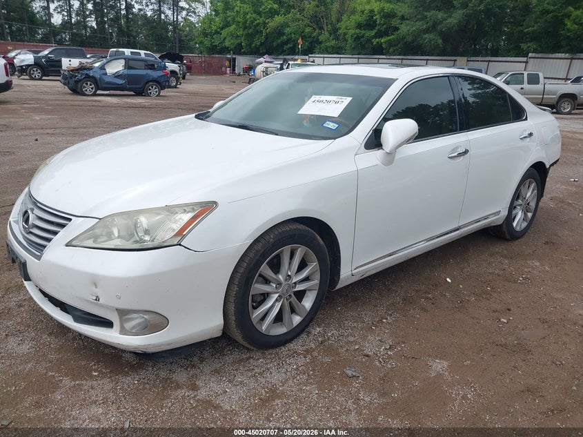 2010 Lexus Es 350 VIN JTHBK1EG9A2391099 IAAI salvage auction — FRONT & REAR, Salvage (Texas), sold $1,000 on 2026-07-09 (photo 2)