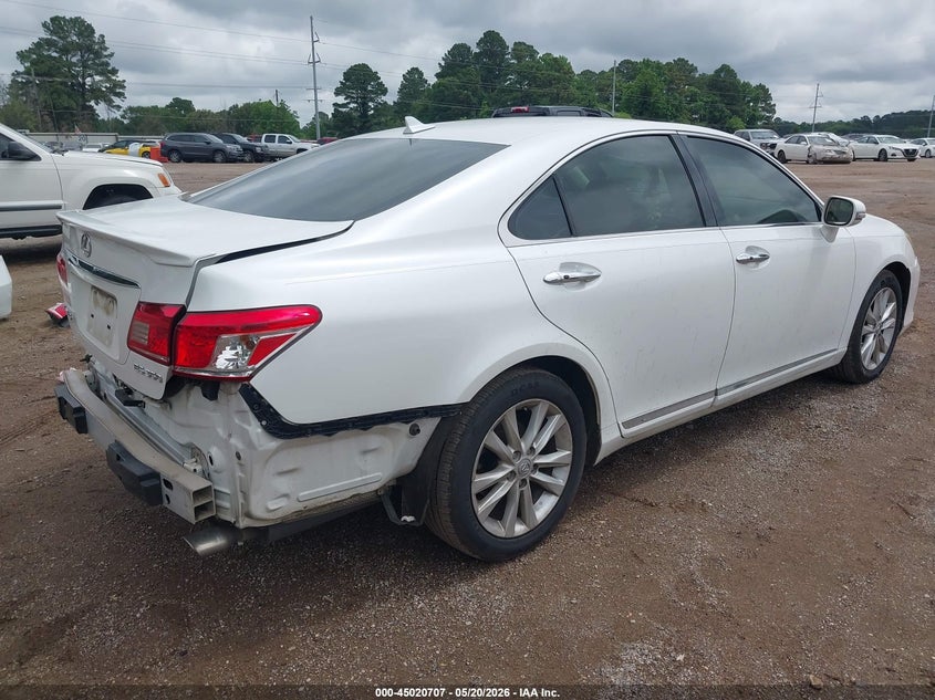 2010 Lexus Es 350 VIN JTHBK1EG9A2391099 IAAI salvage auction — FRONT & REAR, Salvage (Texas), sold $1,000 on 2026-07-09 (photo 4)