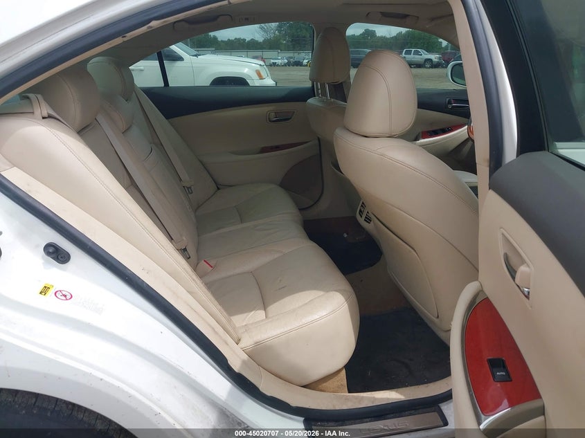 2010 Lexus Es 350 VIN JTHBK1EG9A2391099 IAAI salvage auction — FRONT & REAR, Salvage (Texas), sold $1,000 on 2026-07-09 (photo 8)