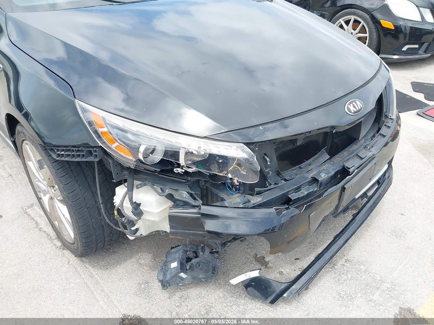 2014 Kia Optima VIN 5XXGR4A62EG342778 IAAI salvage auction — FRONT END, Original (Texas), sold $725 on 2026-07-23 (photo 6)