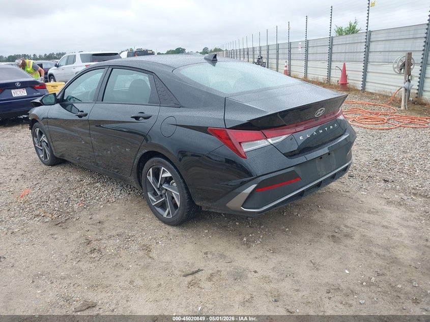 2025 Hyundai Elantra VIN KMHLM4DG8SU074354 IAAI salvage auction — FRONT END, Salvage (Alabama), sold $4,300 on 2026-07-28 (photo 3)