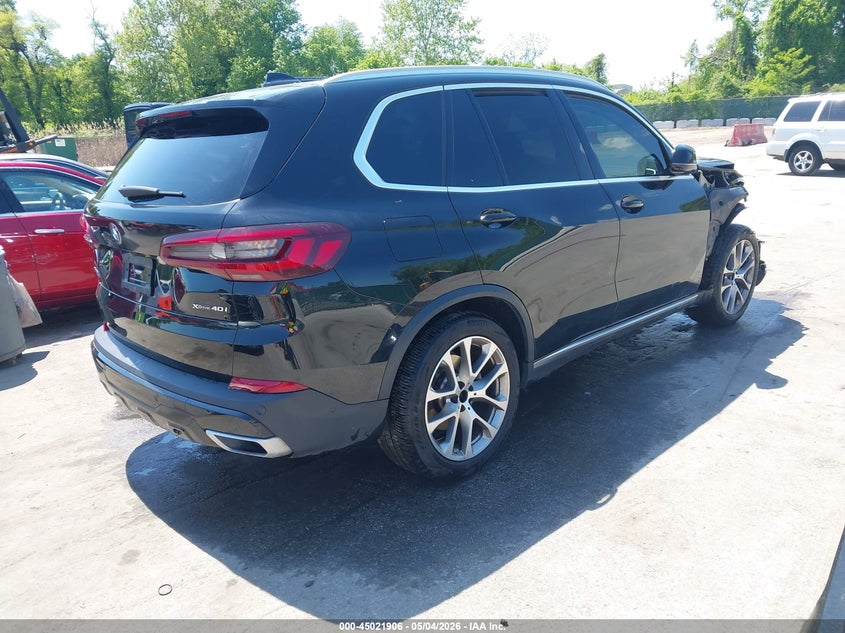 2022 BMW X5 VIN 5UXCR6C04N9K56192 IAAI salvage auction — FRONT END, Salvage - Greater Than 75% (Maryland), sold $17,850 on 2026-07-09 (photo 4)
