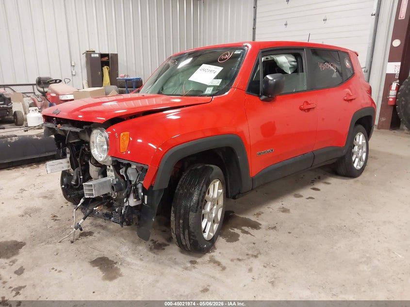2023 Jeep Renegade VIN ZACNJDB10PPP58616 IAAI salvage auction — FRONT & REAR, Mv-907A (New York), sold $925 on 2026-07-07 (photo 2)
