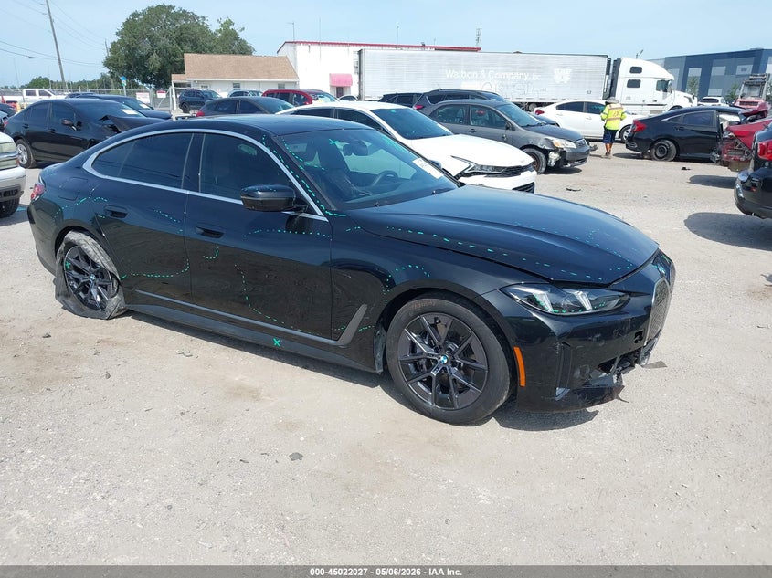 2025 BMW I4 VIN WBY43HD00SFU89063 IAAI salvage auction — FRONT END, Certificate Of Destruction (Florida), sold $17,325 on 2026-07-16 (photo 1)