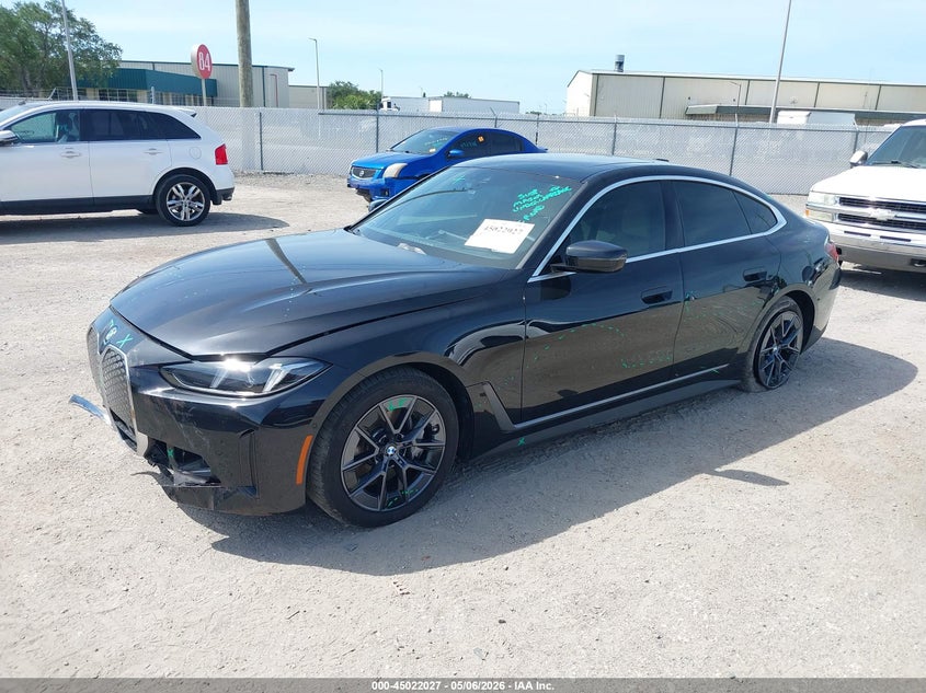 2025 BMW I4 VIN WBY43HD00SFU89063 IAAI salvage auction — FRONT END, Certificate Of Destruction (Florida), sold $17,325 on 2026-07-16 (photo 2)