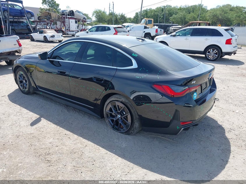 2025 BMW I4 VIN WBY43HD00SFU89063 IAAI salvage auction — FRONT END, Certificate Of Destruction (Florida), sold $17,325 on 2026-07-16 (photo 3)