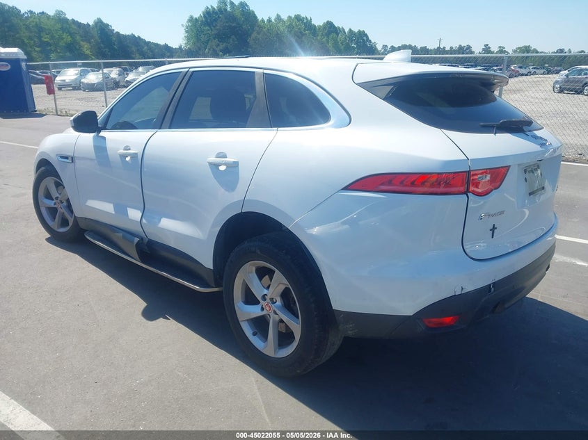 2019 Jaguar F-pace VIN SADCJ2FX5KA359761 IAAI salvage auction — RIGHT FRONT, Salvage (North Carolina), sold $2,700 on 2026-07-08 (photo 3)
