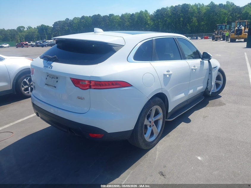 2019 Jaguar F-pace VIN SADCJ2FX5KA359761 IAAI salvage auction — RIGHT FRONT, Salvage (North Carolina), sold $2,700 on 2026-07-08 (photo 4)