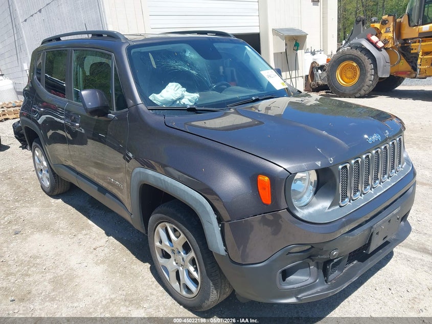 2017 Jeep Renegade VIN ZACCJBBB0HPG24794 IAAI salvage auction — FRONT END, Salvage (Rhode Island), sold $750 on 2026-07-28 (photo 1)