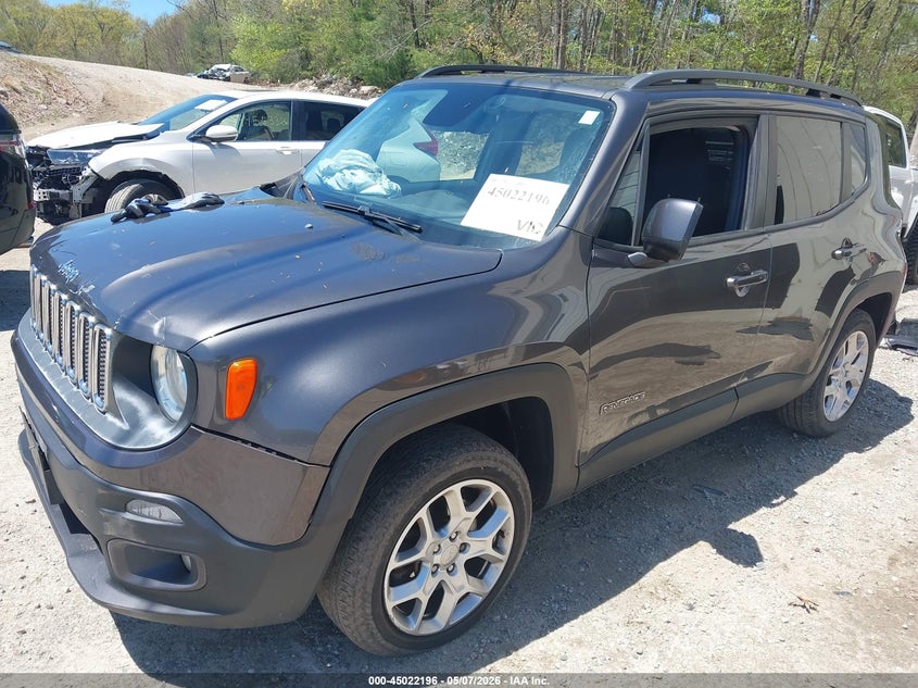 2017 Jeep Renegade VIN ZACCJBBB0HPG24794 IAAI salvage auction — FRONT END, Salvage (Rhode Island), sold $750 on 2026-07-28 (photo 2)