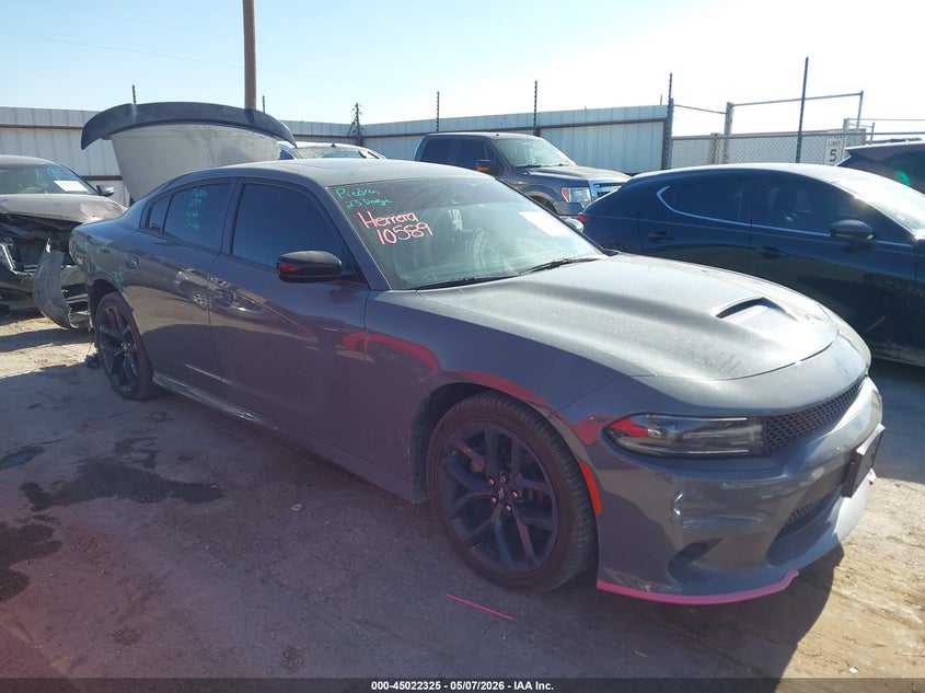 2023 Dodge Charger VIN 2C3CDXHG4PH643666 IAAI salvage auction — REAR END, Original (Texas), sold $11,250 on 2026-07-28 (photo 1)