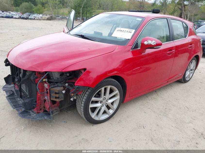 2017 Lexus Ct VIN JTHKD5BH0H2302626 IAAI salvage auction — FRONT END, Salvage (Massachusetts), sold $4,250 on 2026-07-14 (photo 2)