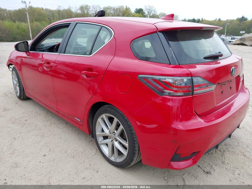 2017 Lexus Ct VIN JTHKD5BH0H2302626 IAAI salvage auction — FRONT END, Salvage (Massachusetts), sold $4,250 on 2026-07-14 (photo 3)