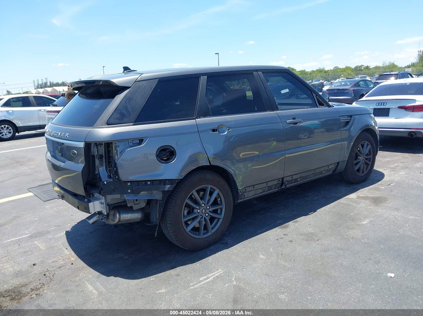 2016 Land rover Range rover sport VIN SALWG2KF9GA664555 IAAI salvage auction — RIGHT SIDE, Rebuildable (Florida), sold $6,100 on 2026-07-09 (photo 4)