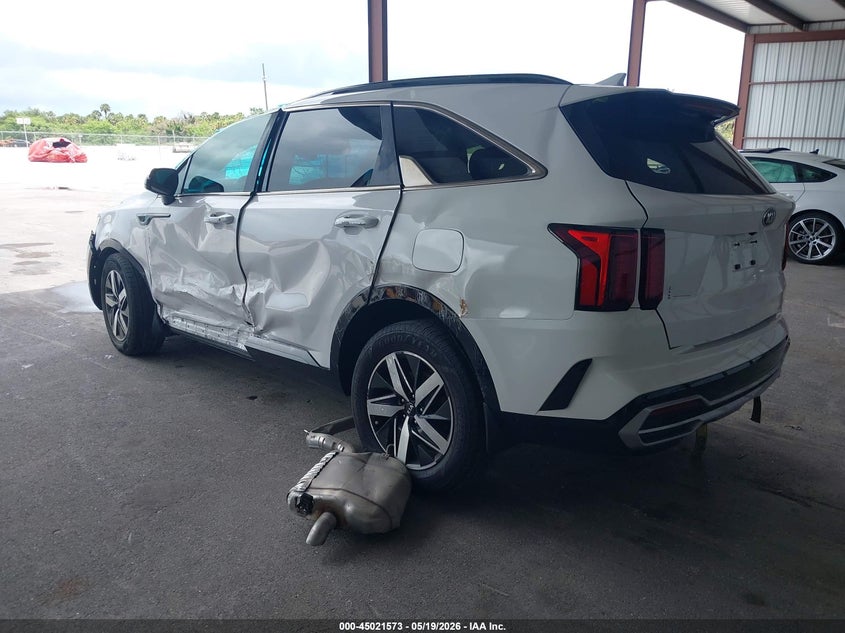 2021 Kia Sorento VIN 5XYRL4LC9MG018430 IAAI salvage auction — LEFT & RIGHT, Certificate Of Destruction (Florida), sold $3,150 on 2026-07-15 (photo 3)