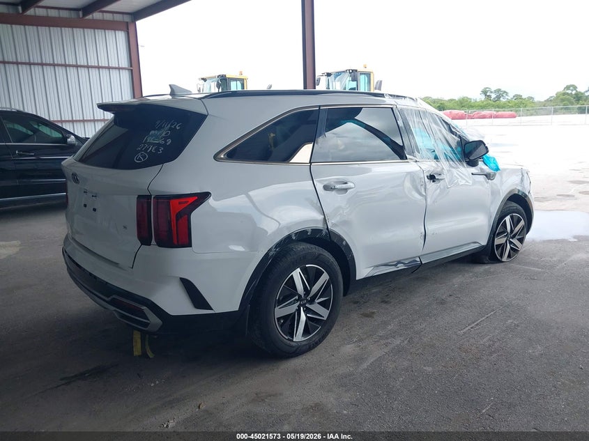 2021 Kia Sorento VIN 5XYRL4LC9MG018430 IAAI salvage auction — LEFT & RIGHT, Certificate Of Destruction (Florida), sold $3,150 on 2026-07-15 (photo 4)
