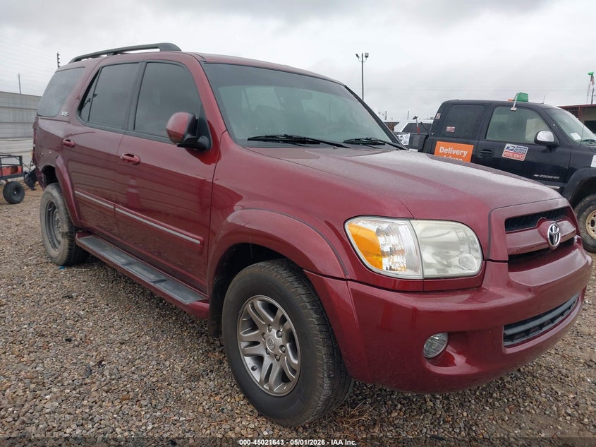 2007 Toyota Sequoia VIN 5TDZT34A07S288029 IAAI salvage auction — RIGHT REAR, Salvage (Alabama), sold $275 on 2026-07-21 (photo 1)