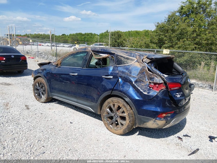 2017 Hyundai Santa fe VIN 5XYZW4LA8HG465018 IAAI salvage auction — ALL OVER, Salvage (Alabama), sold $475 on 2026-07-13 (photo 3)