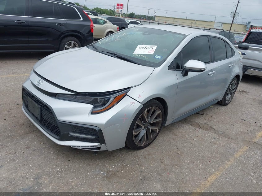 2020 Toyota Corolla VIN 5YFS4RCE0LP023507 IAAI salvage auction — REAR END, Original (Texas), sold $5,800 on 2026-07-08 (photo 2)