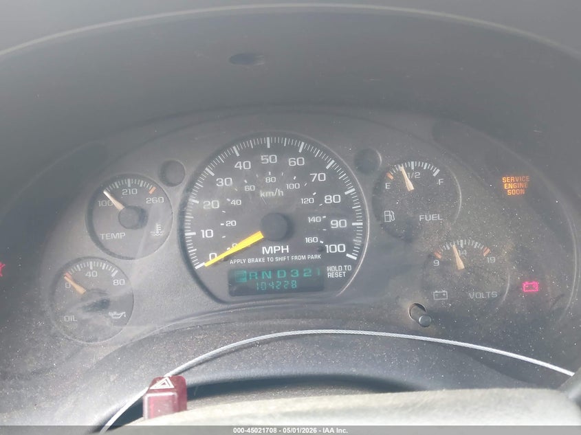 2001 Chevrolet S-10 pickup VIN 1GCCS195X18130270 IAAI salvage auction — NORMAL WEAR, Original (Ohio), sold $375 on 2026-07-08 (photo 7)
