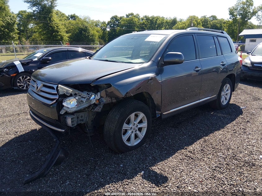 2012 Toyota Highlander VIN 5TDZA3EH0CS029567 IAAI salvage auction — LEFT FRONT, Salvage (South Carolina), sold $4,550 on 2026-07-15 (photo 2)