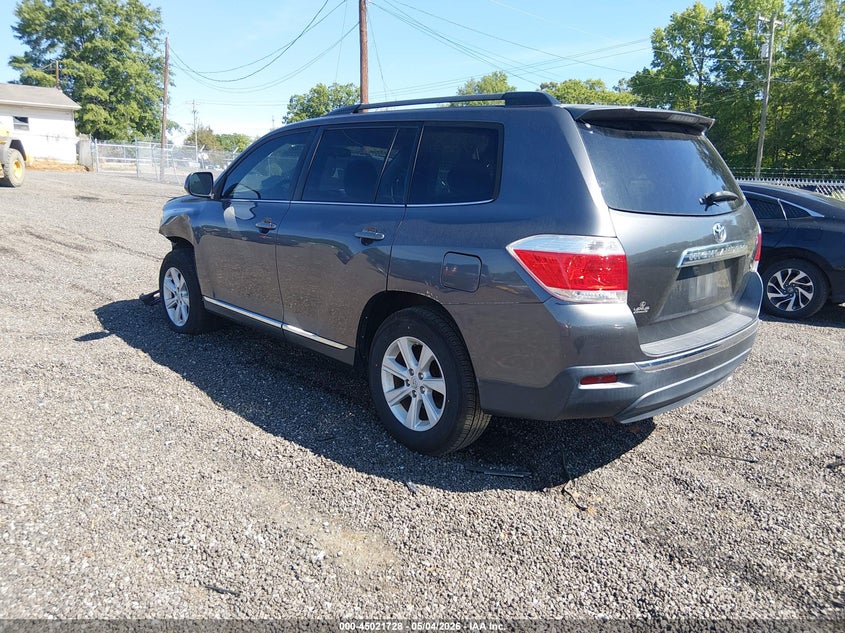 2012 Toyota Highlander VIN 5TDZA3EH0CS029567 IAAI salvage auction — LEFT FRONT, Salvage (South Carolina), sold $4,550 on 2026-07-15 (photo 3)