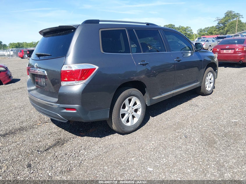 2012 Toyota Highlander VIN 5TDZA3EH0CS029567 IAAI salvage auction — LEFT FRONT, Salvage (South Carolina), sold $4,550 on 2026-07-15 (photo 4)