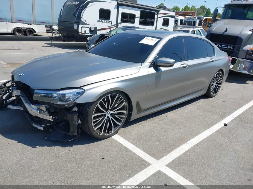 2019 BMW 7er VIN WBA7E2C52KB217251 IAAI salvage auction — FRONT END, Salvage (North Carolina), sold $10,900 on 2026-07-11 (photo 2)