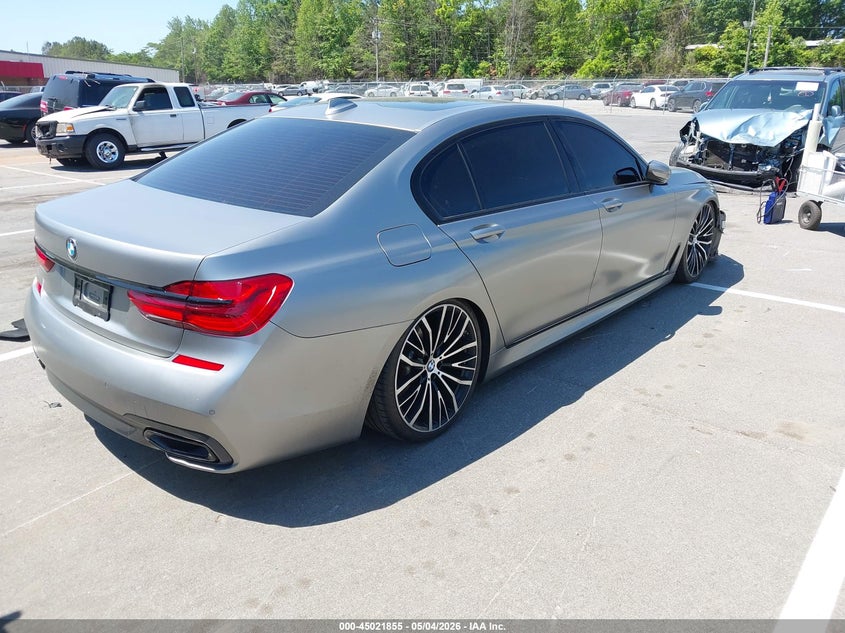 2019 BMW 7er VIN WBA7E2C52KB217251 IAAI salvage auction — FRONT END, Salvage (North Carolina), sold $10,900 on 2026-07-11 (photo 4)