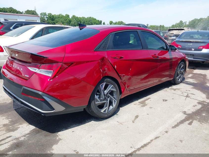 2025 Hyundai Elantra VIN KMHLM4DJ7SU122891 IAAI salvage auction — RIGHT SIDE, Salvage (North Carolina), sold $8,675 on 2026-07-29 (photo 4)