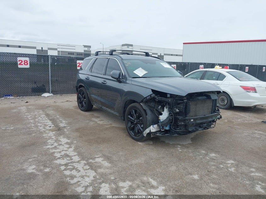 2024 Hyundai Palisade VIN KM8R34GEXRU755231 IAAI salvage auction — FRONT END, Salvage (Texas), sold $7,250 on 2026-07-21 (photo 1)