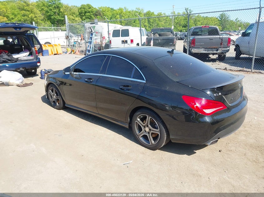 2014 Mercedes-benz Cla-klasse VIN WDDSJ4EB6EN153196 IAAI salvage auction — MECHANICAL, Salvage (Pennsylvania), sold $1,300 on 2026-07-14 (photo 3)