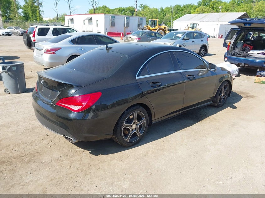 2014 Mercedes-benz Cla-klasse VIN WDDSJ4EB6EN153196 IAAI salvage auction — MECHANICAL, Salvage (Pennsylvania), sold $1,300 on 2026-07-14 (photo 4)