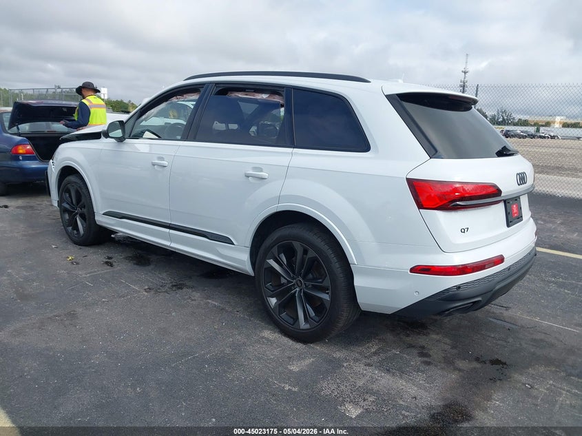 2025 Audi Q7 VIN WA1LVBF78SD011185 IAAI salvage auction — FRONT END, Rebuildable (Florida), sold $25,350 on 2026-07-13 (photo 3)