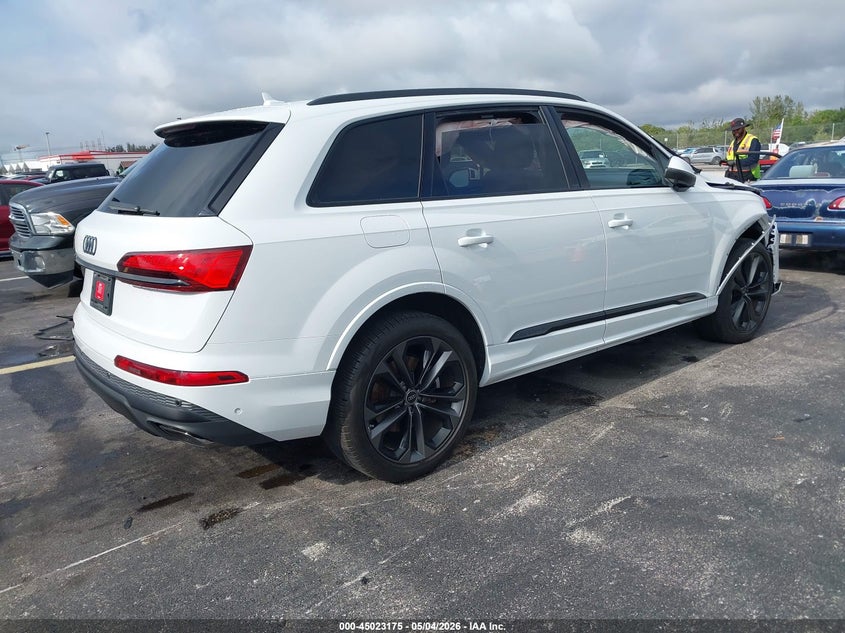 2025 Audi Q7 VIN WA1LVBF78SD011185 IAAI salvage auction — FRONT END, Rebuildable (Florida), sold $25,350 on 2026-07-13 (photo 4)