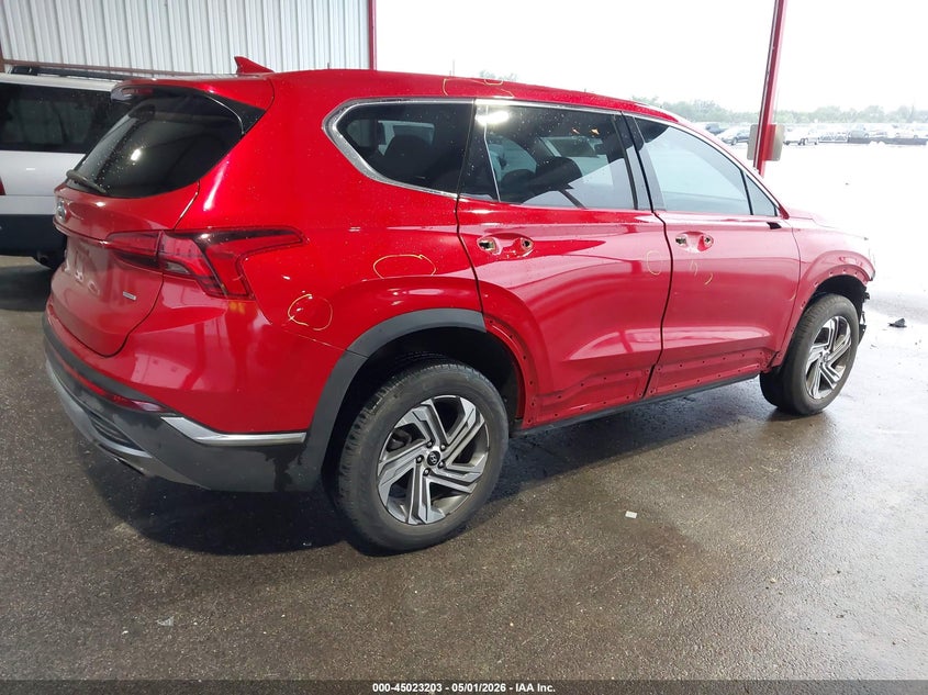 2022 Hyundai Santa fe VIN 5NMS2DAJ7NH466615 IAAI salvage auction — FRONT END, Original (Texas), sold $6,050 on 2026-07-09 (photo 4)