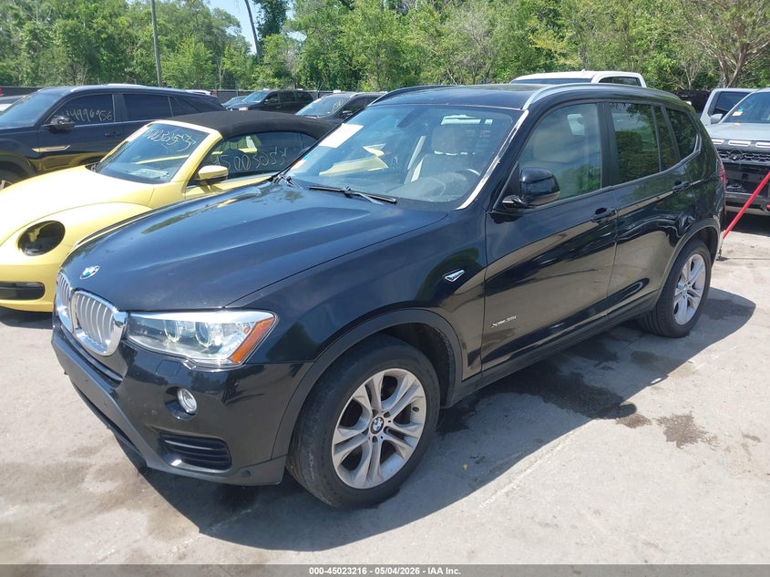2017 BMW X3 VIN 5UXWX7C53H0U42383 IAAI salvage auction — HAIL, Salvage (Kansas), sold $3,500 on 2026-07-08 (photo 2)