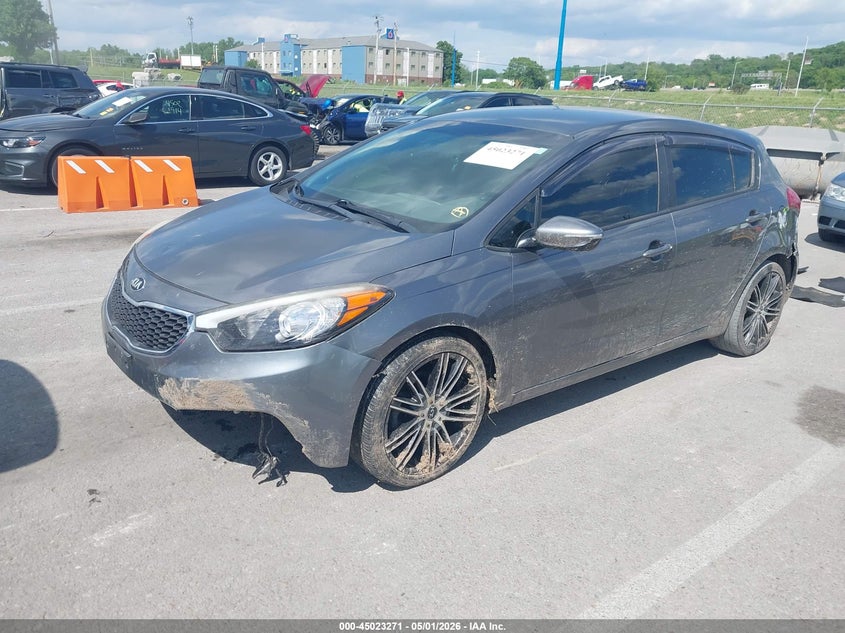 2016 Kia Forte VIN KNAFK5A85G5650622 IAAI salvage auction — LEFT REAR, Salvage (Illinois), sold $375 on 2026-07-21 (photo 2)