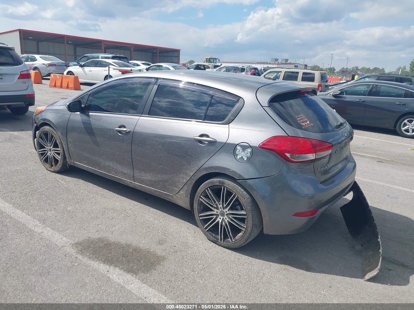 2016 Kia Forte VIN KNAFK5A85G5650622 IAAI salvage auction — LEFT REAR, Salvage (Illinois), sold $375 on 2026-07-21 (photo 3)