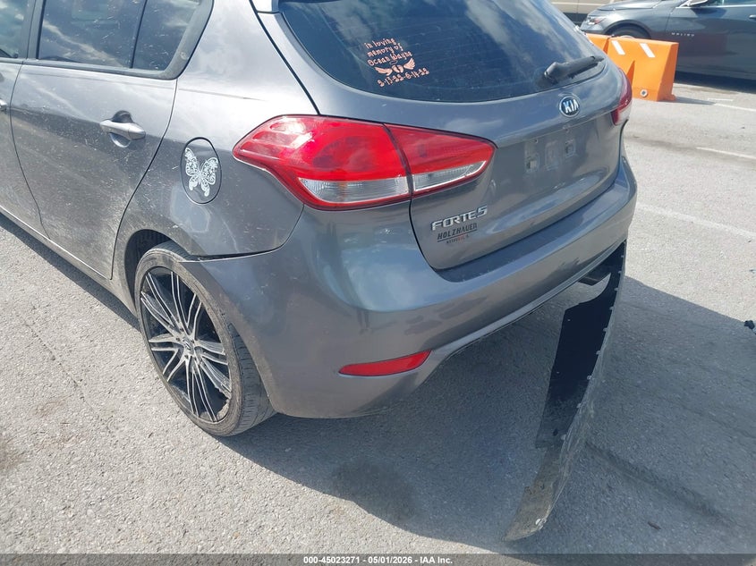 2016 Kia Forte VIN KNAFK5A85G5650622 IAAI salvage auction — LEFT REAR, Salvage (Illinois), sold $375 on 2026-07-21 (photo 6)