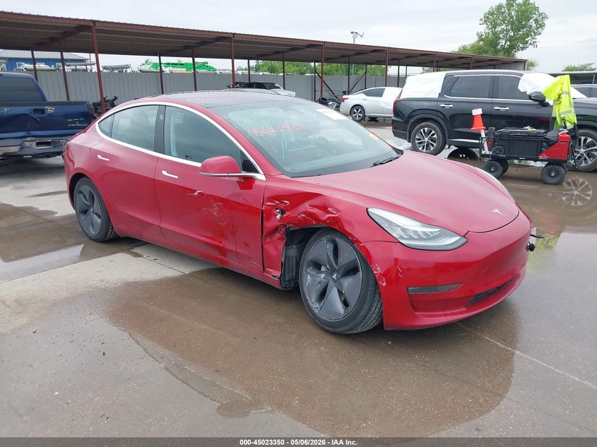 2018 Tesla Model 3 VIN 5YJ3E1EA7JF030718 IAAI salvage auction — RIGHT SIDE, Original (Texas), sold $10,100 on 2026-07-08 (photo 1)