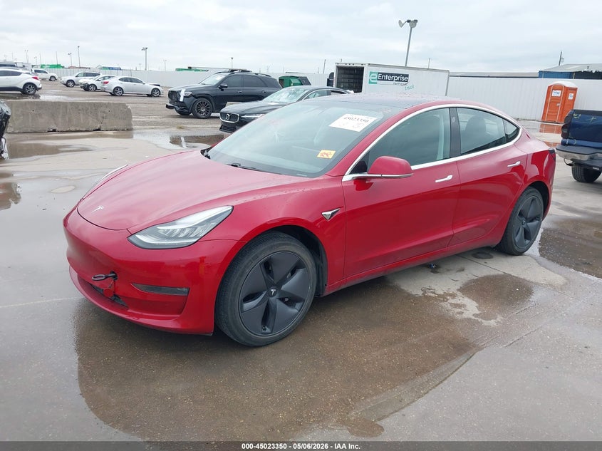2018 Tesla Model 3 VIN 5YJ3E1EA7JF030718 IAAI salvage auction — RIGHT SIDE, Original (Texas), sold $10,100 on 2026-07-08 (photo 2)